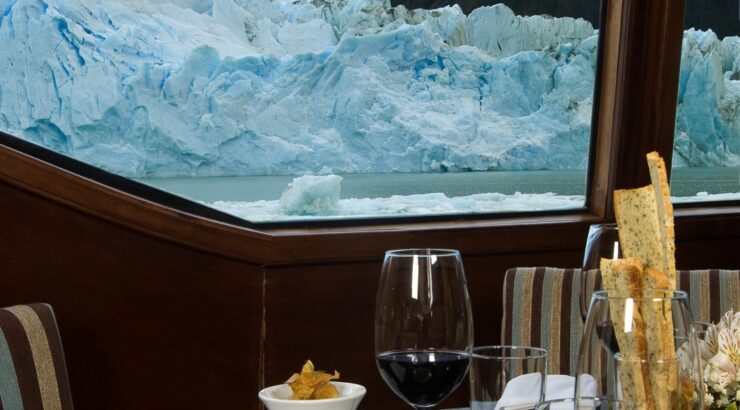 Experiência de cruzeiro em geleiras gourmet