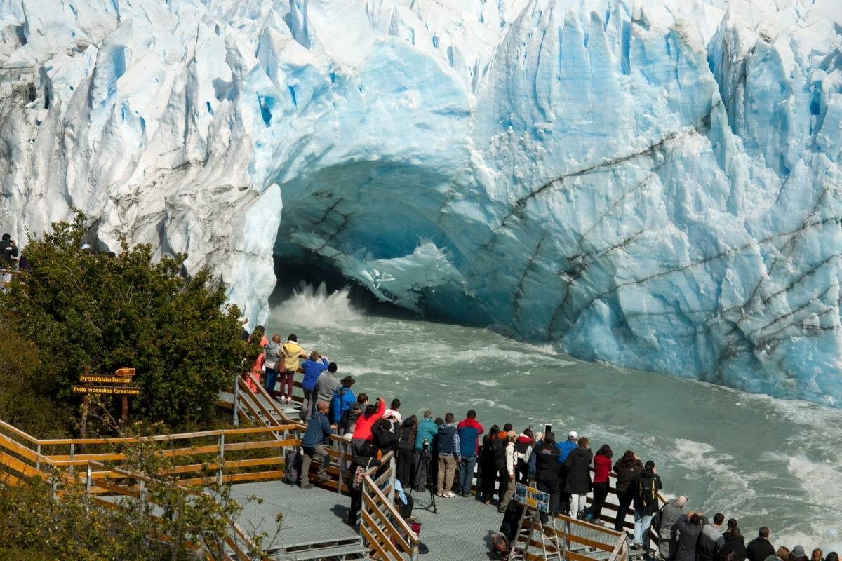 This is how the breaks are in the Perito Moreno Glacier